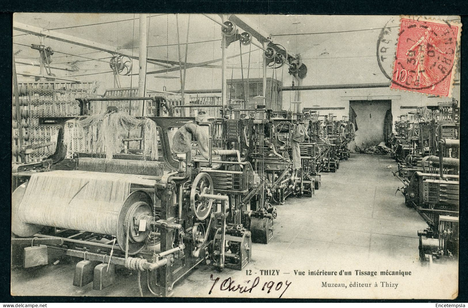 Carte Postale - France - Thizy - Vue Intérieure d'un Tissage Mécanique (CP24713OK)