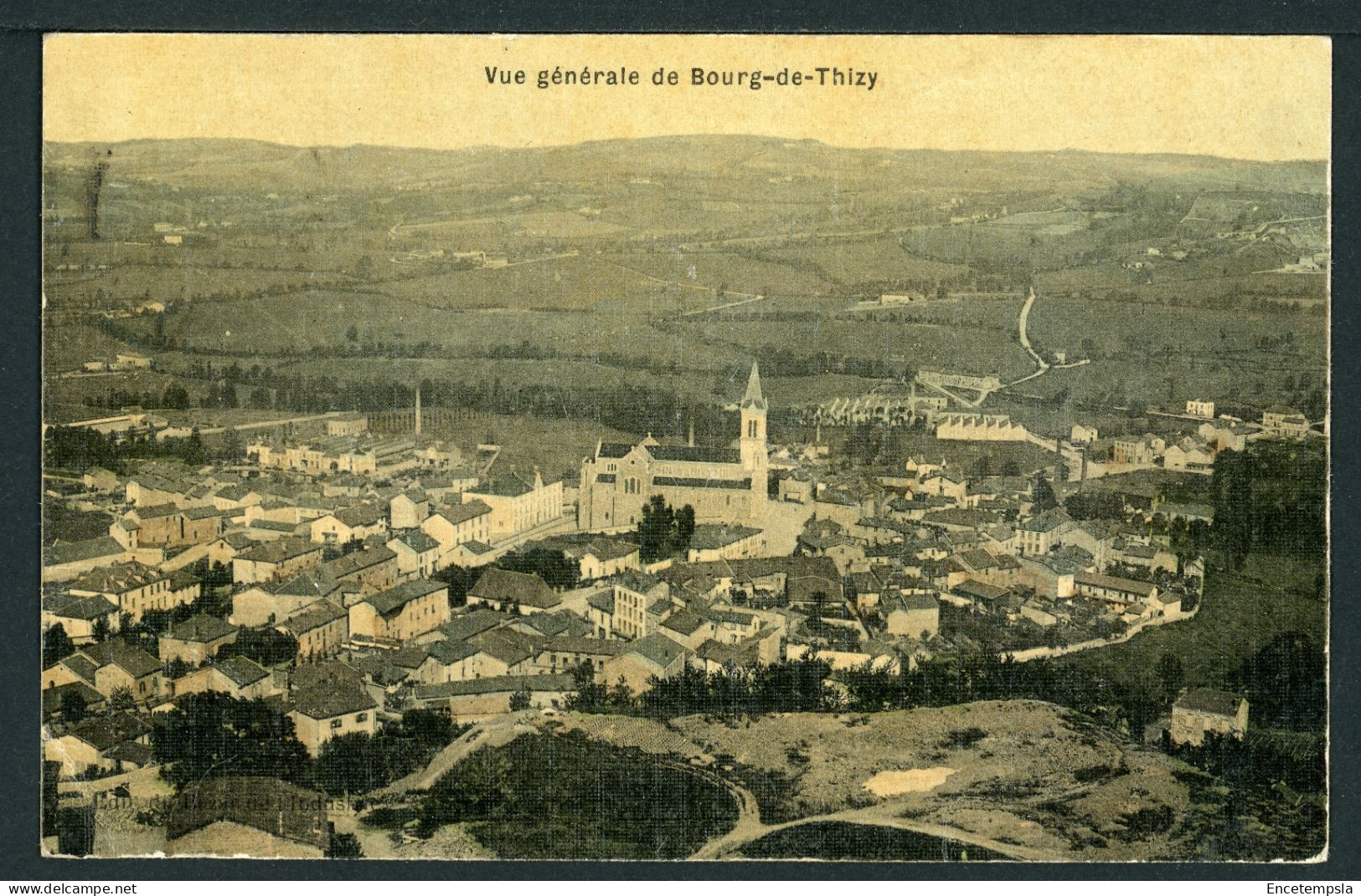 Carte Postale - France - Vue Générale de Bourg de Thizy (CP24807)