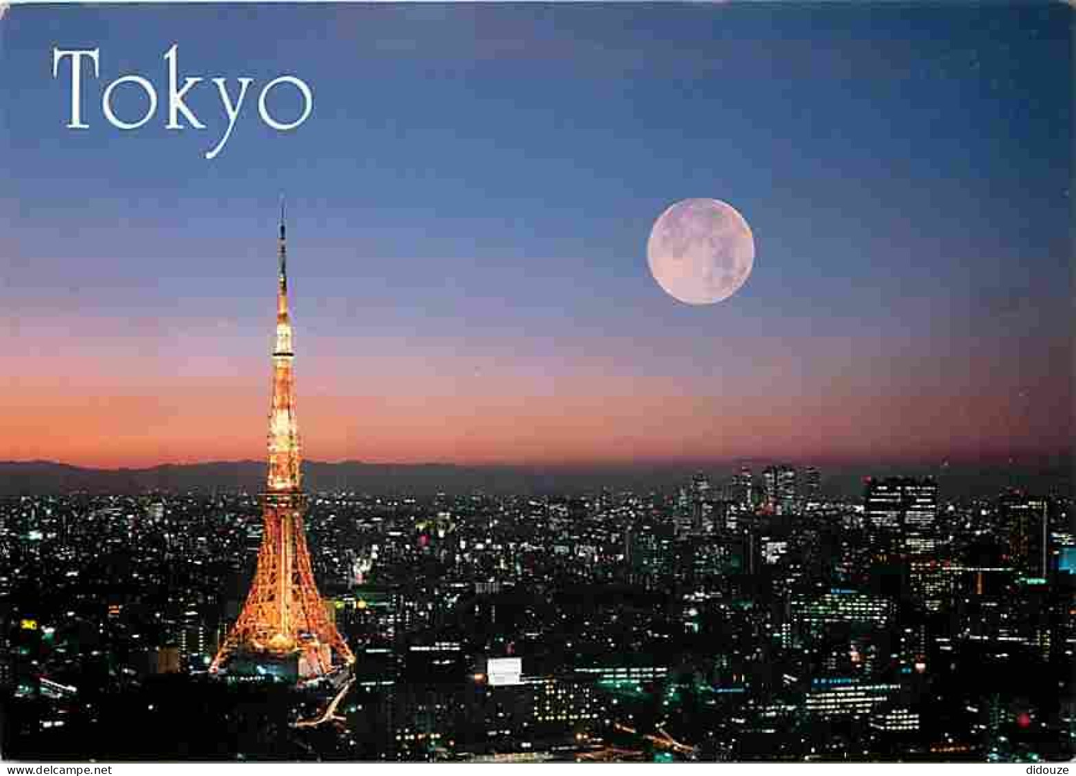 Carte Postale - Japon - Tokyo - A beautiful sunset-view of Tokyo with Tokyo Tower - Voir Timbre - CPM - Voir Scans Recto