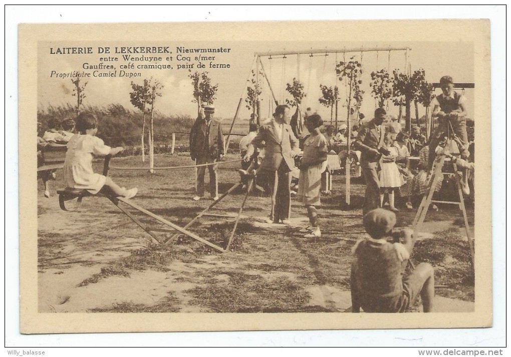 Carte Postale - Laiterie de LEKKERBEK - NIEUWMUNSTER - Entre Wenduyne et Coq sur mer - CPA  //