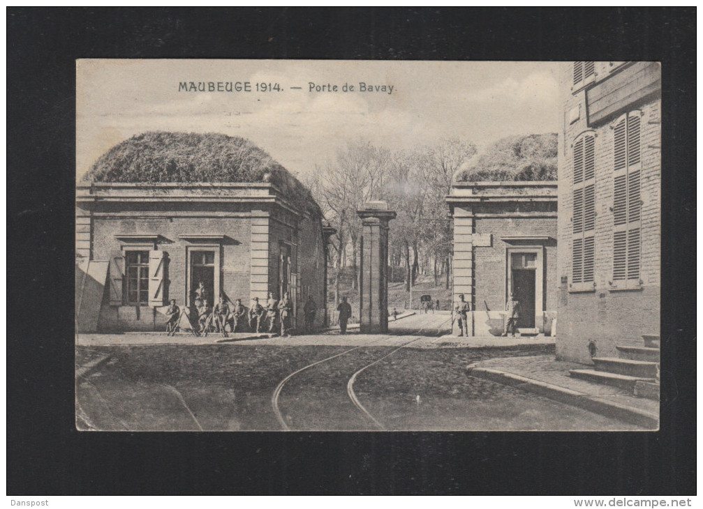 Carte Postale Maubeuge 1914 Porte de Bavay