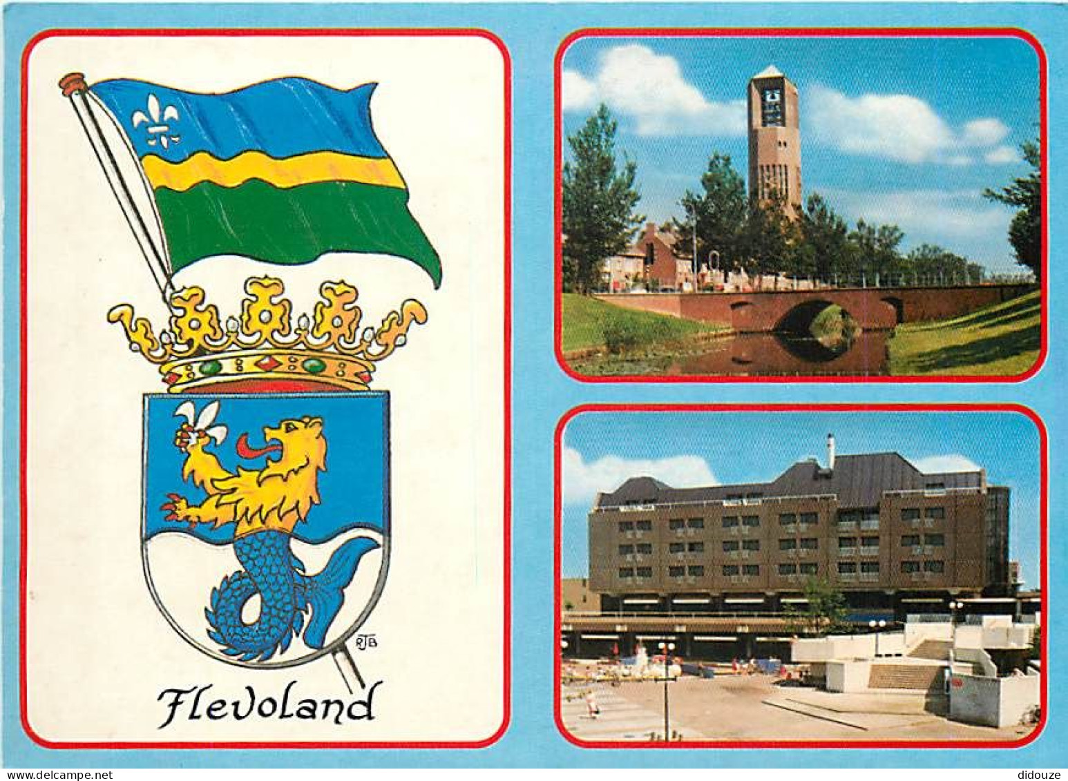 Carte Postale - Pays-Bas - Nederland - Flevoland - Multivues - Blasons - CPM - Voir Scans Recto-Verso - Poscard - Carta