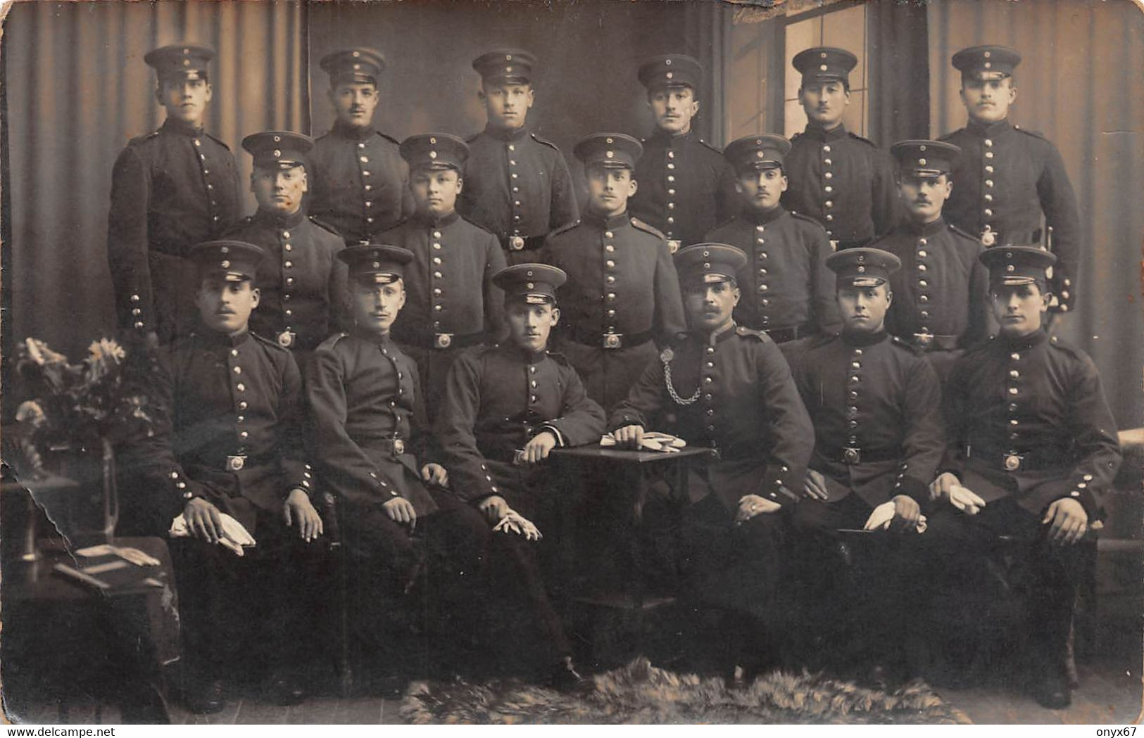 Carte Postale Photo Militaire Allemand-MÜLLHEIM Im Baden-Muellheim Bat. Inf. Reg.Photo Schmidlin