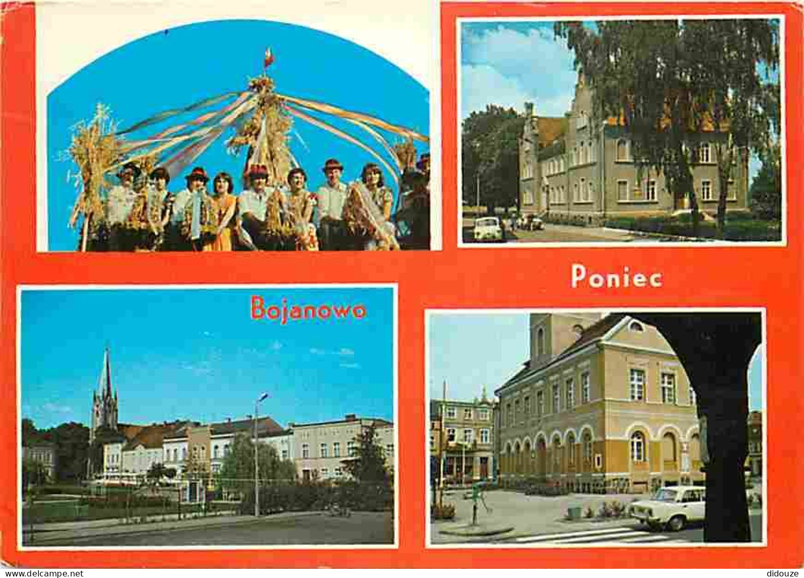 Carte Postale - Pologne - Bojanowo - Poniec - Multivues - Automobiles - Folklore - Voir Timbre de Pologne - CPM - Voir S