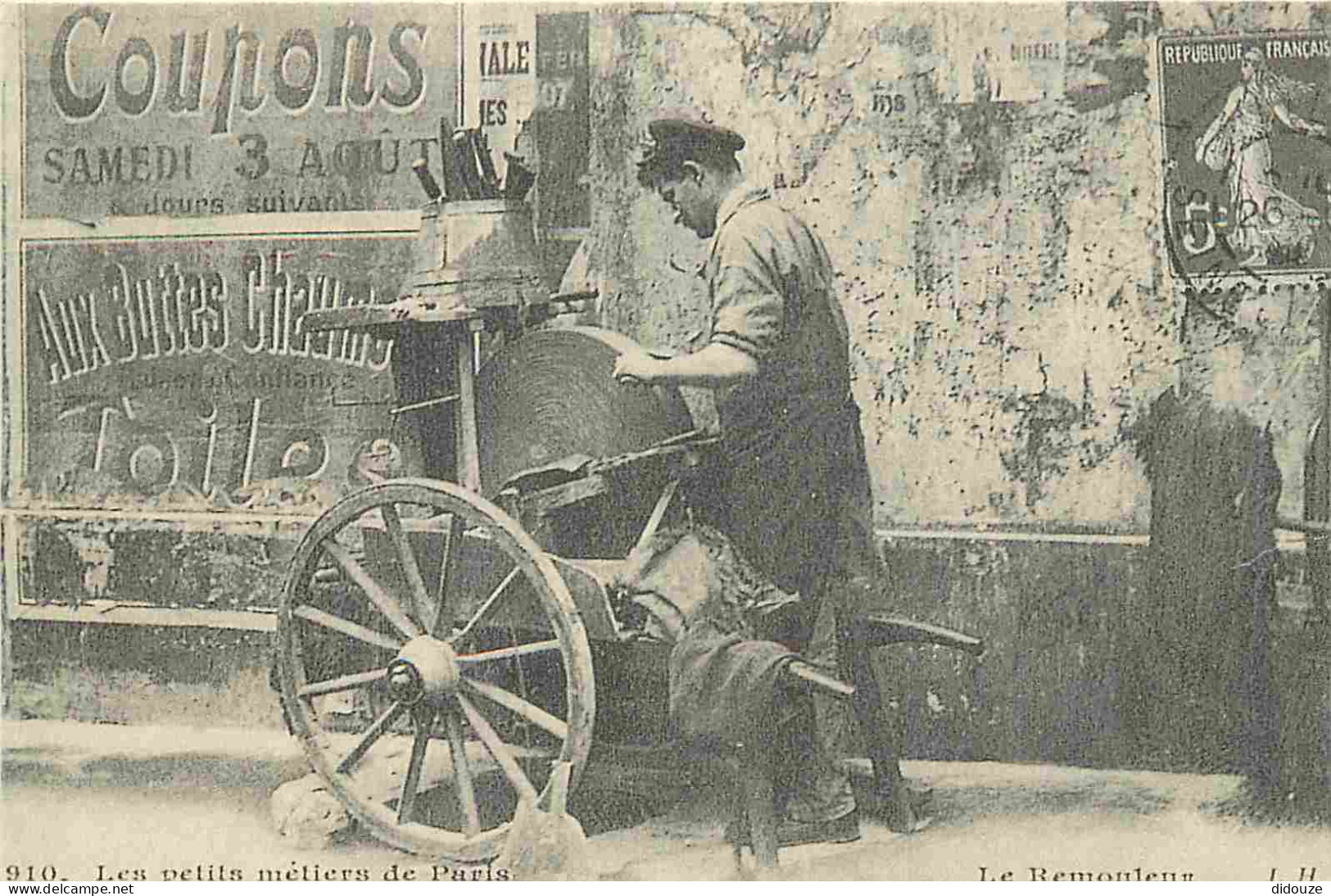 Carte Postale - Reproduction CPA - 75 Paris - Les petits métiers de Paris - Le Remouleur - CPM format CPA - Voir Scans R