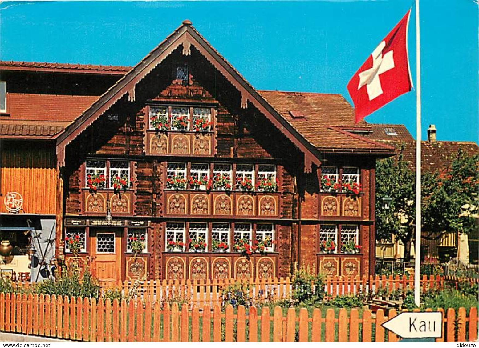Carte Postale - Suisse - AI Appenzell Rhodes-Intérieures - Appenzell - Bemaltes Haus des Glockensattlers - Hampi Fâssier