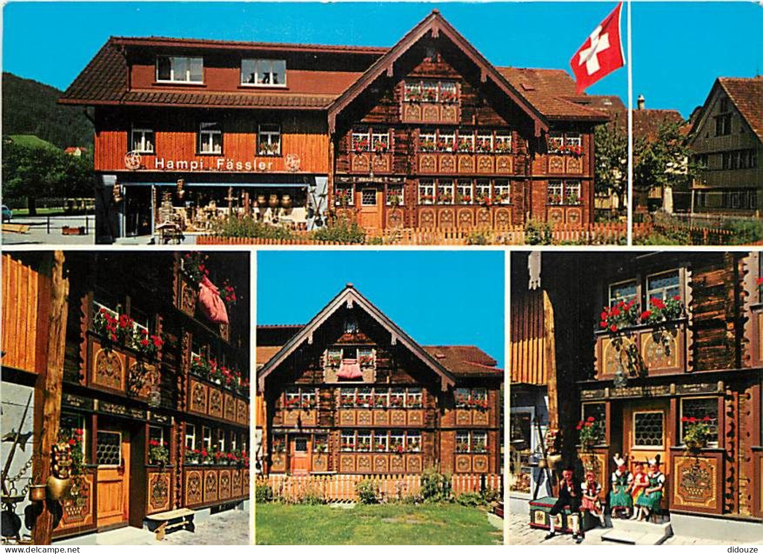 Carte Postale - Suisse - AR Appenzell Rhodes-Extérieures - Bemaltes Haus des Glockensattlers - Hampi Fâssier, Engelgasse
