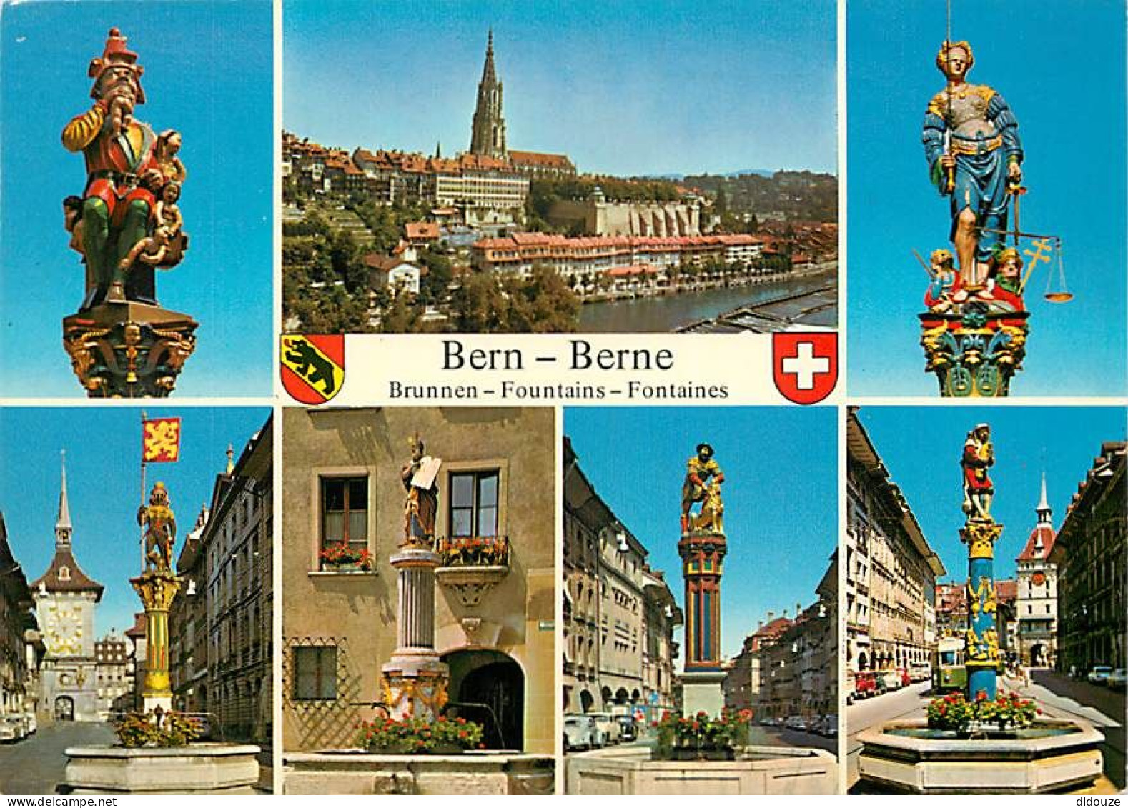 Carte Postale - Suisse - BE Berne - Berne - Les Fontaines - Multivues - CPM - Carte Neuve - Voir Scans Recto-Verso - Pos