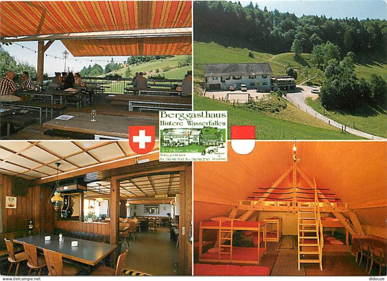 Carte Postale - Suisse - BL Bâle-Campagne - Berggasthaus Hintere Wasserfallen 955 m ù. M - U.u. P. Huber-Schaad - 4418 M