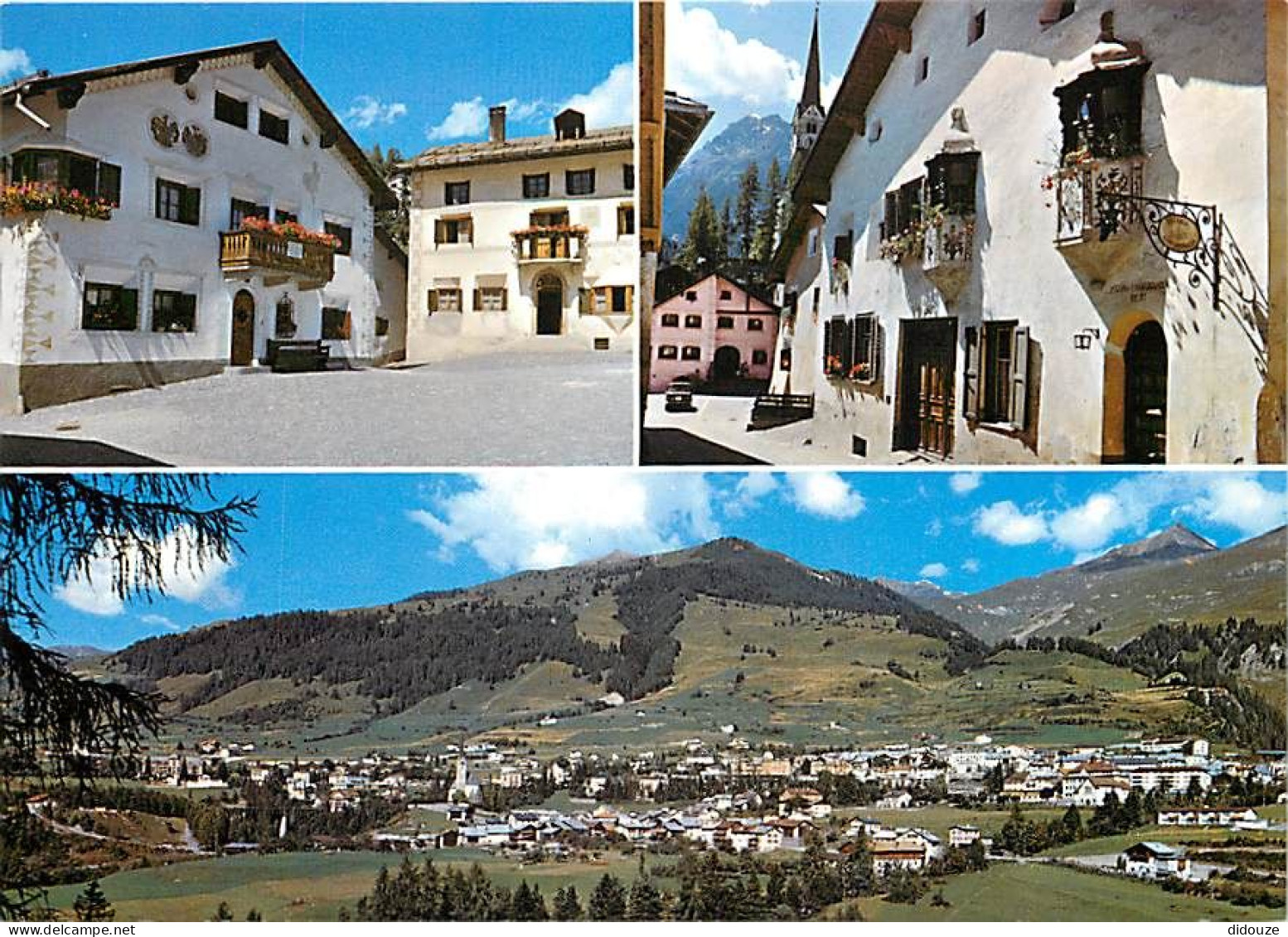 Carte Postale - Suisse - GR Grisons - Panorama Motta Naluns - Bad Scuol 1250 m - Multivues - CPM - Carte Neuve - Voir Sc
