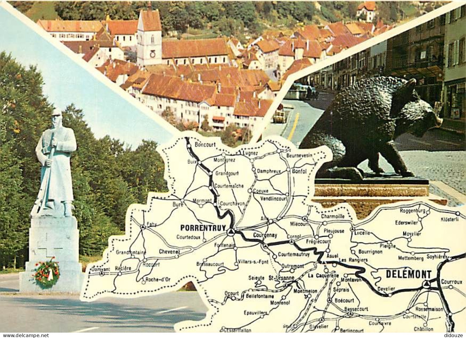 Carte Postale - Suisse - JU Jura - Jura Suisse - Multivues - Carte Géographique - CPM - Carte Neuve - Voir Scans Recto-V