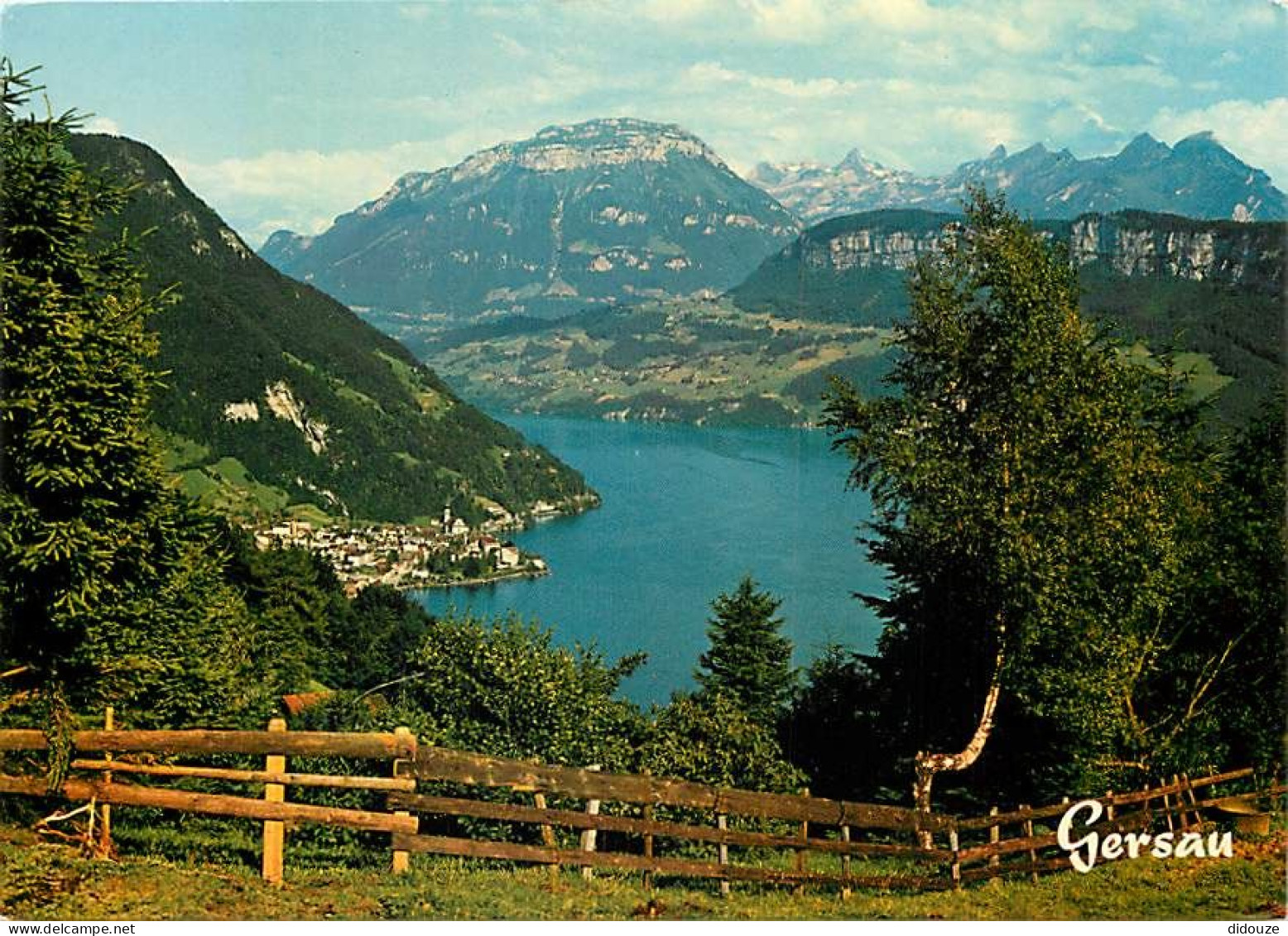Carte Postale - Suisse - LU Lucerne - Gersau am Vierwaldstattersee - Fronalpstock, Kaiserstock und Rophaien - CPM - Cart