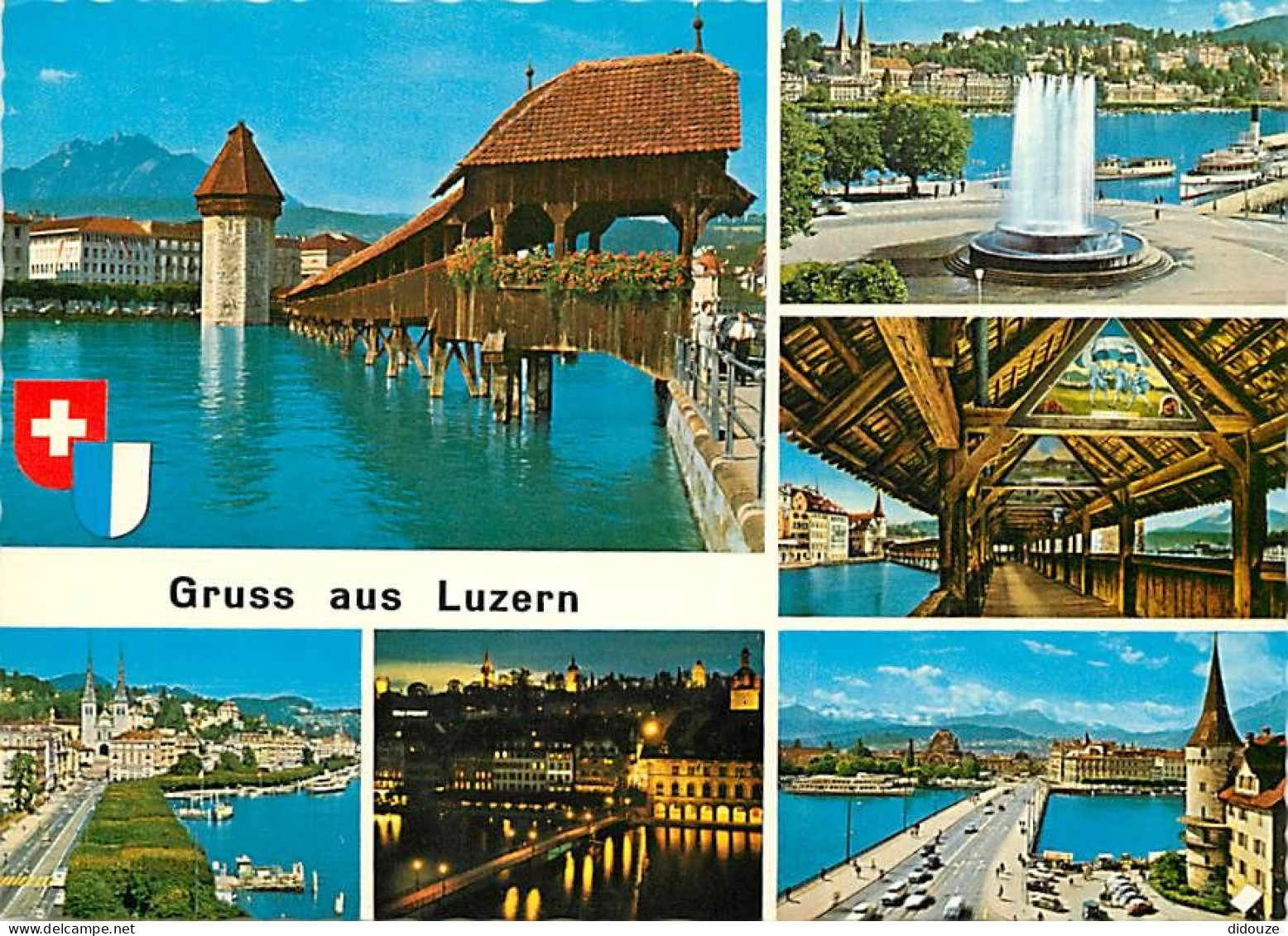 Carte Postale - Suisse - LU Lucerne - Luzern - Multivues - Blasons - CPM - Carte Neuve - Voir Scans Recto-Verso - Poscar