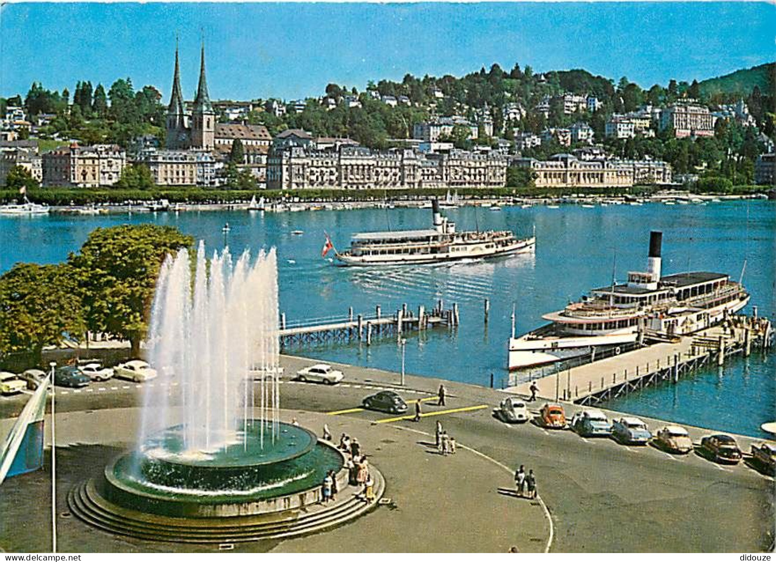 Carte Postale - Suisse - LU Lucerne - Luzern - Wagenbachbrunnen - Automobiles - Bateaux - CPM - Carte Neuve - Voir Scans