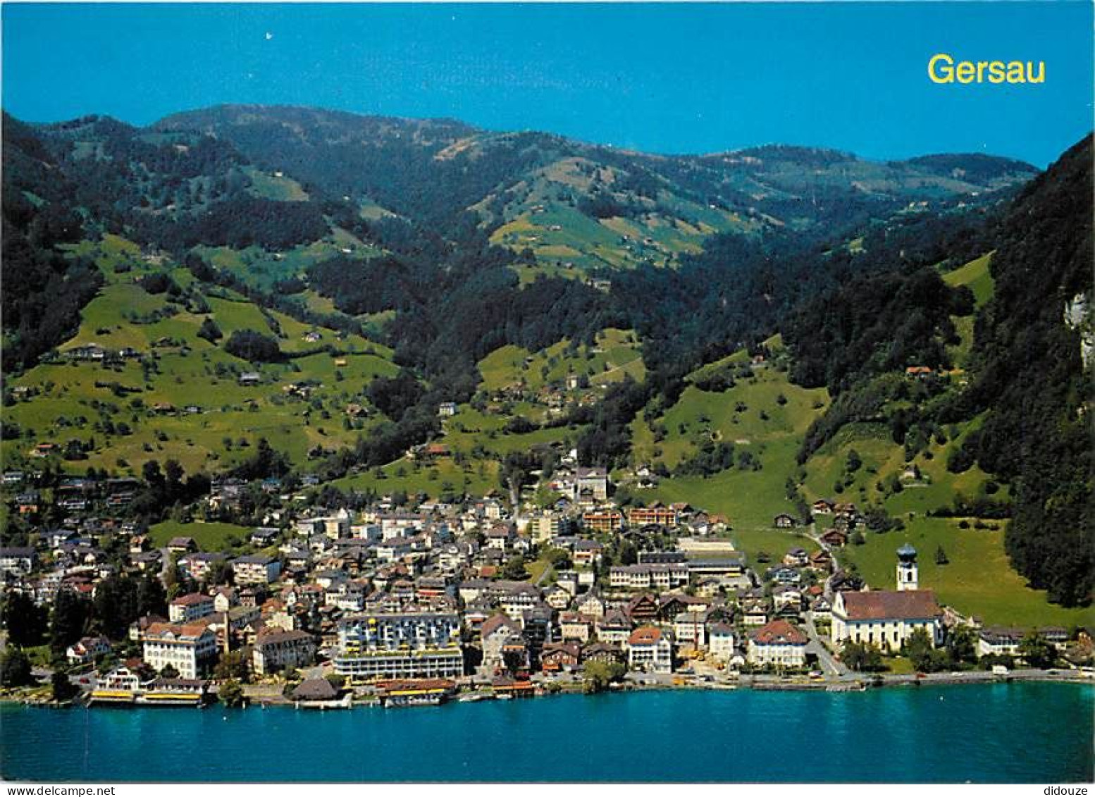 Carte Postale - Suisse - SZ Schwyz - Gersau am Vierwaldstattersee - Flugaufnahme - Vue Générale aérienne - CPM - Carte N