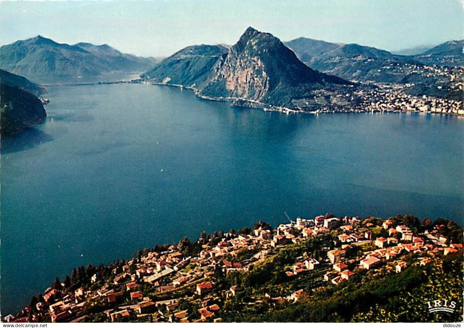 Carte Postale - Suisse - TI Tessin - Lugano - Castagnola - con il Ponte di Melide - Vue aérienne - CPM - Carte Neuve - V