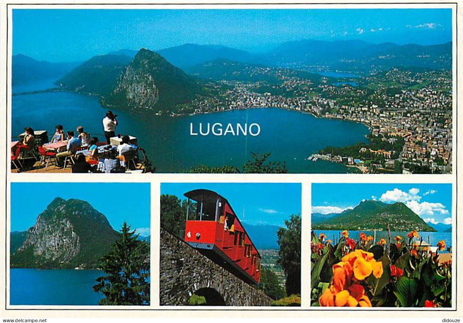 Carte Postale - Suisse - TI Tessin - Lugano - Multivues - Fleurs - Funiculaire - Trains - CPM - Carte Neuve - Voir Scans