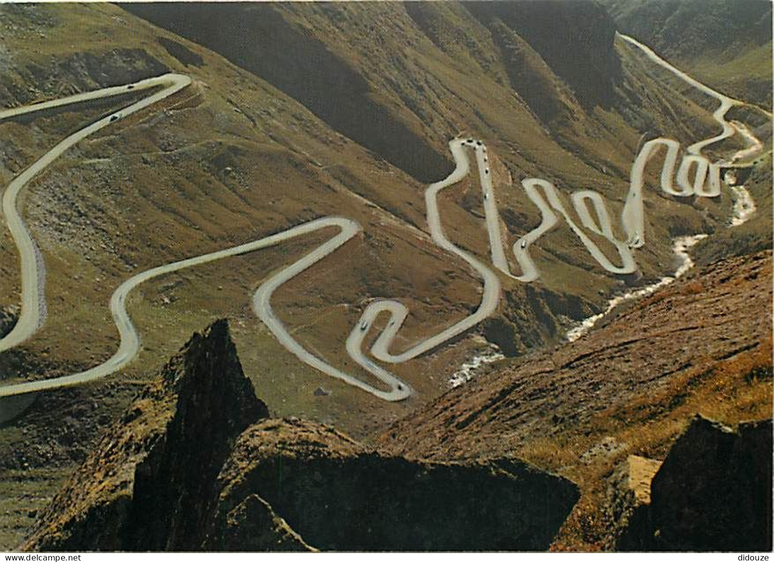 Carte Postale - Suisse - TI Tessin - St. Gotthardpass, die alte Strasse in der Tremola - Passo del S. Gottardo, Val Trem