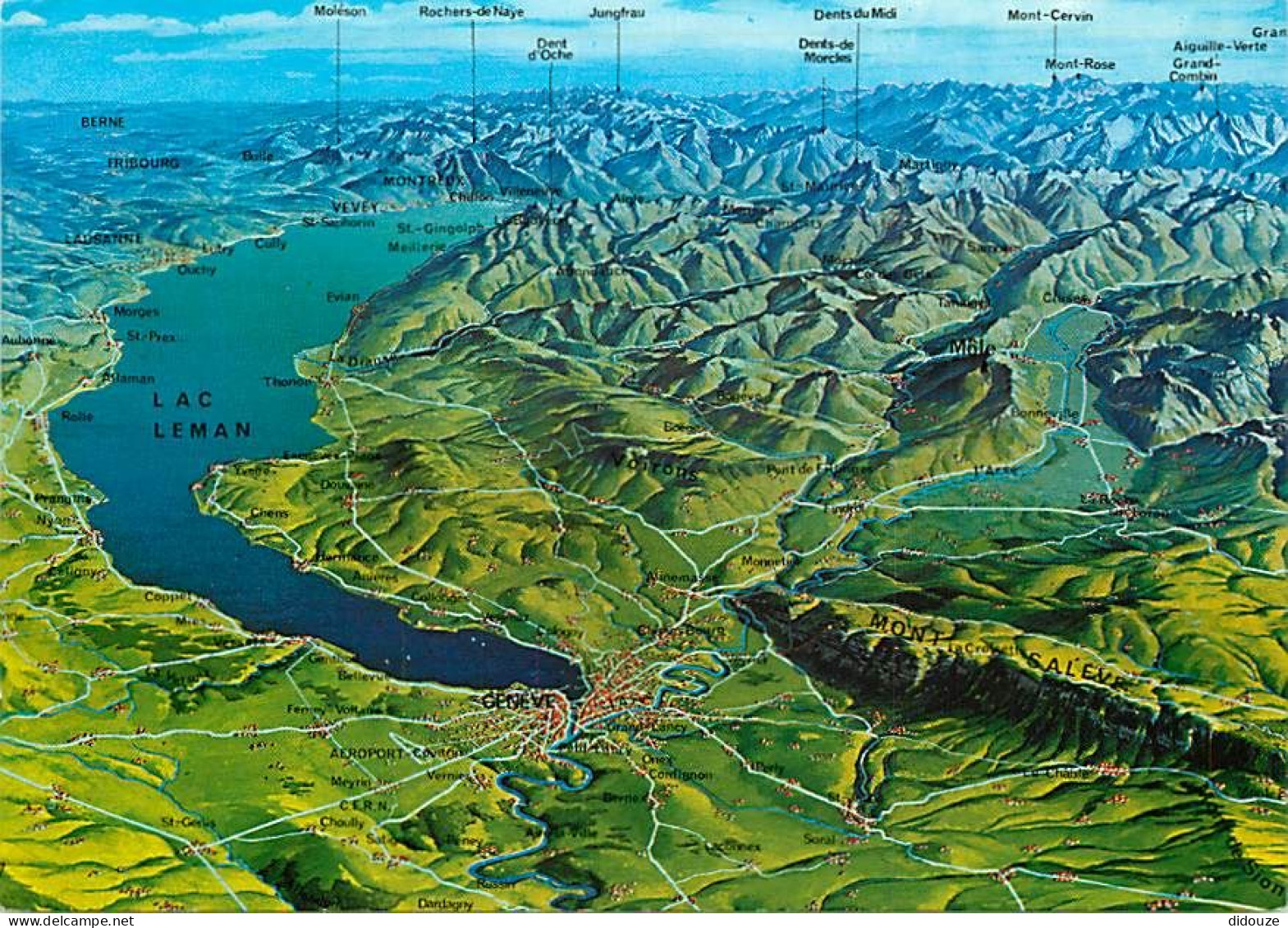Carte Postale - Suisse - VD Vaud - Carte Géographique - CPM - Carte Neuve - Voir Scans Recto-Verso - Poscard - Carta Pos