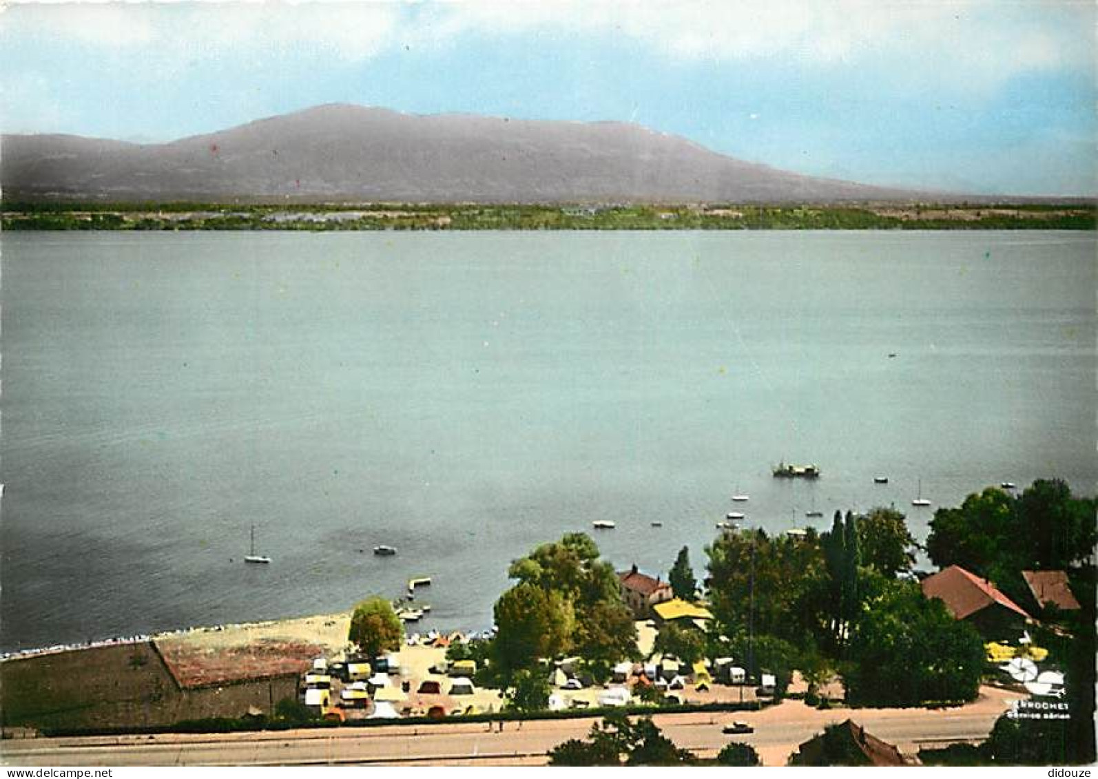 Carte Postale - Suisse - VD Vaud - Tannay - En avion au-dessus de Tannay - Plage-Camping VD 19 - Buvette, Mme Dutoit - V