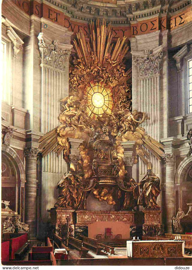 Carte Postale - Vatican - Gian lorenzo bernini - cattedra di san pietro - basilica di san pietro - Art Religieux - Città