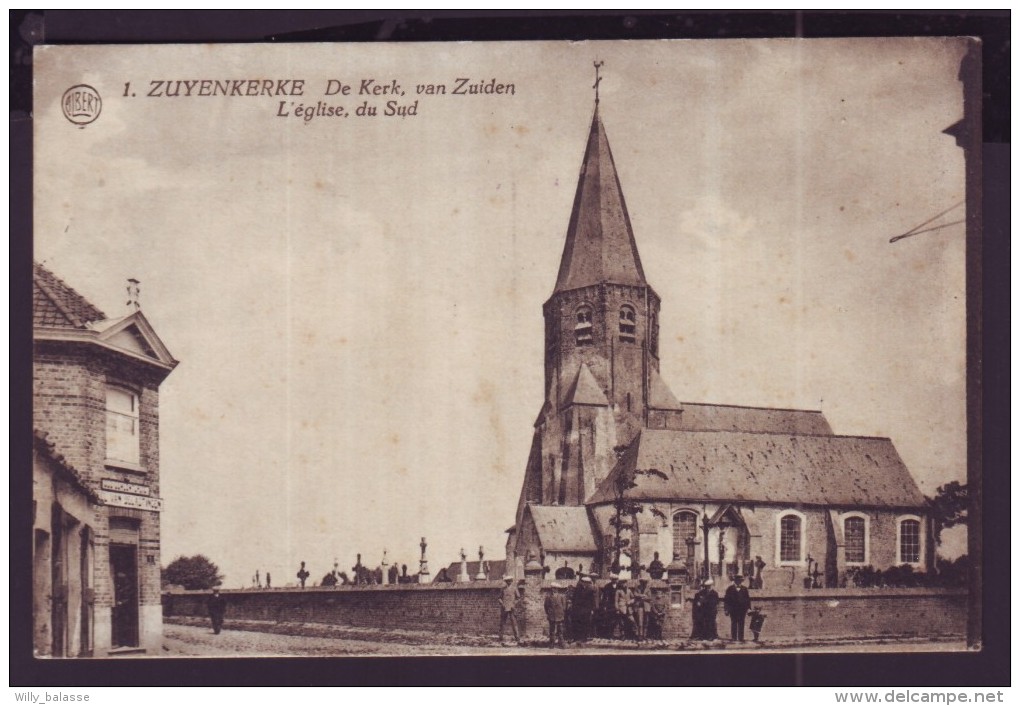 Carte Postale - ZUIENKERKE - ZUYENKERKE - De kerk van zuiden - Eglise du Sud - CPA   //