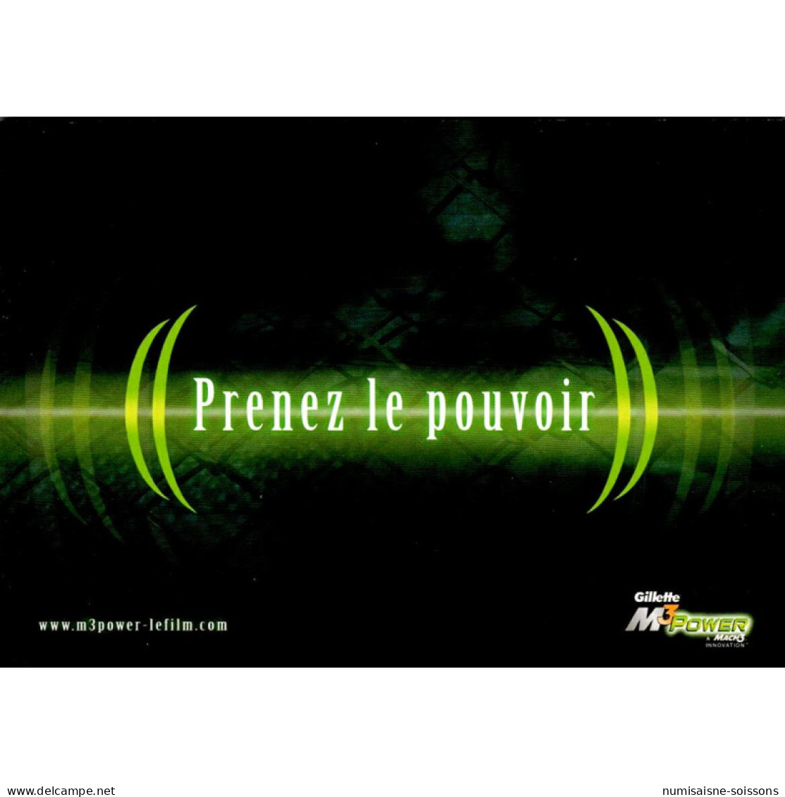 CARTE PUBLICITAIRE - GILLETTE