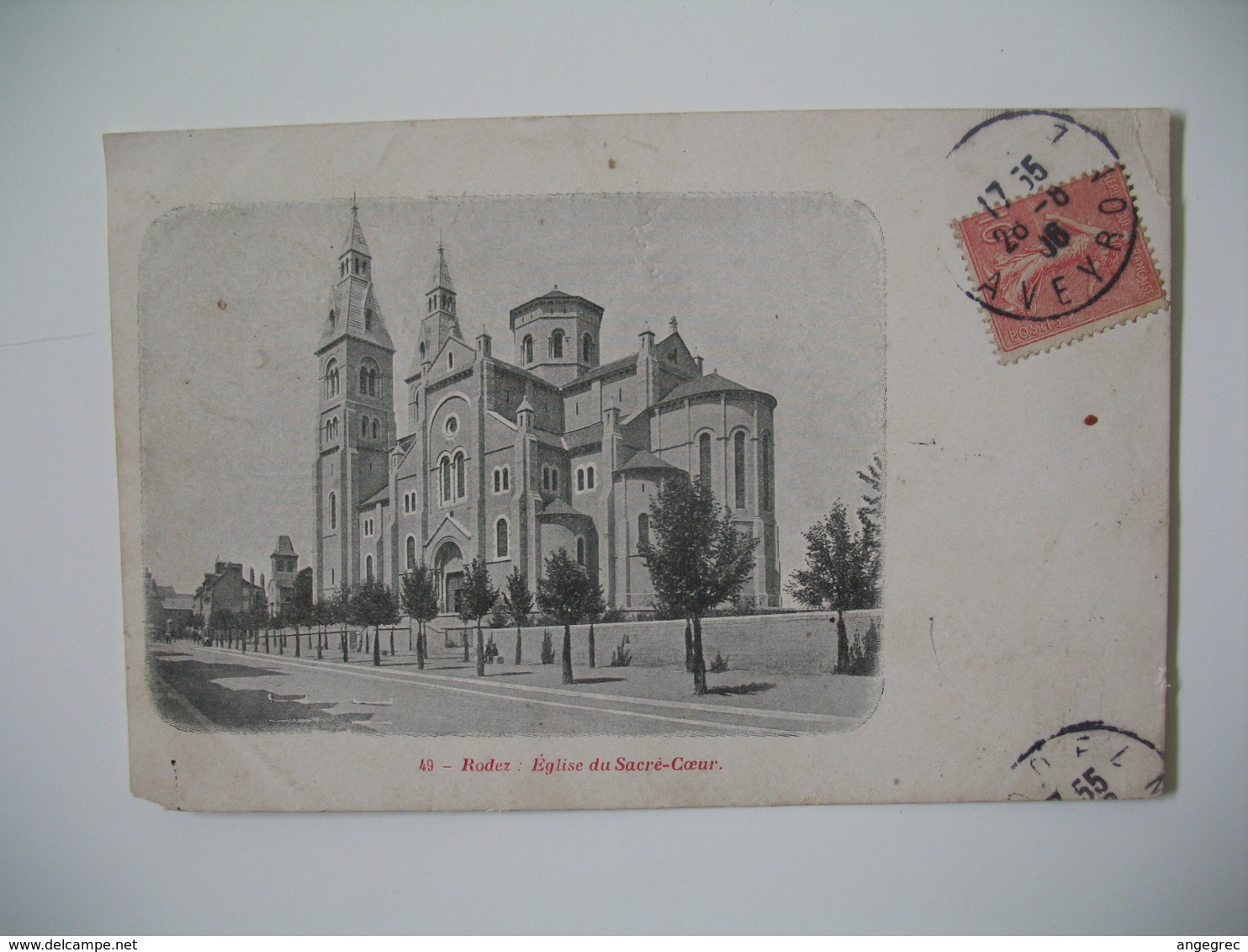 Carte   Rodez  Eglise du Sacré-Coeur   1906