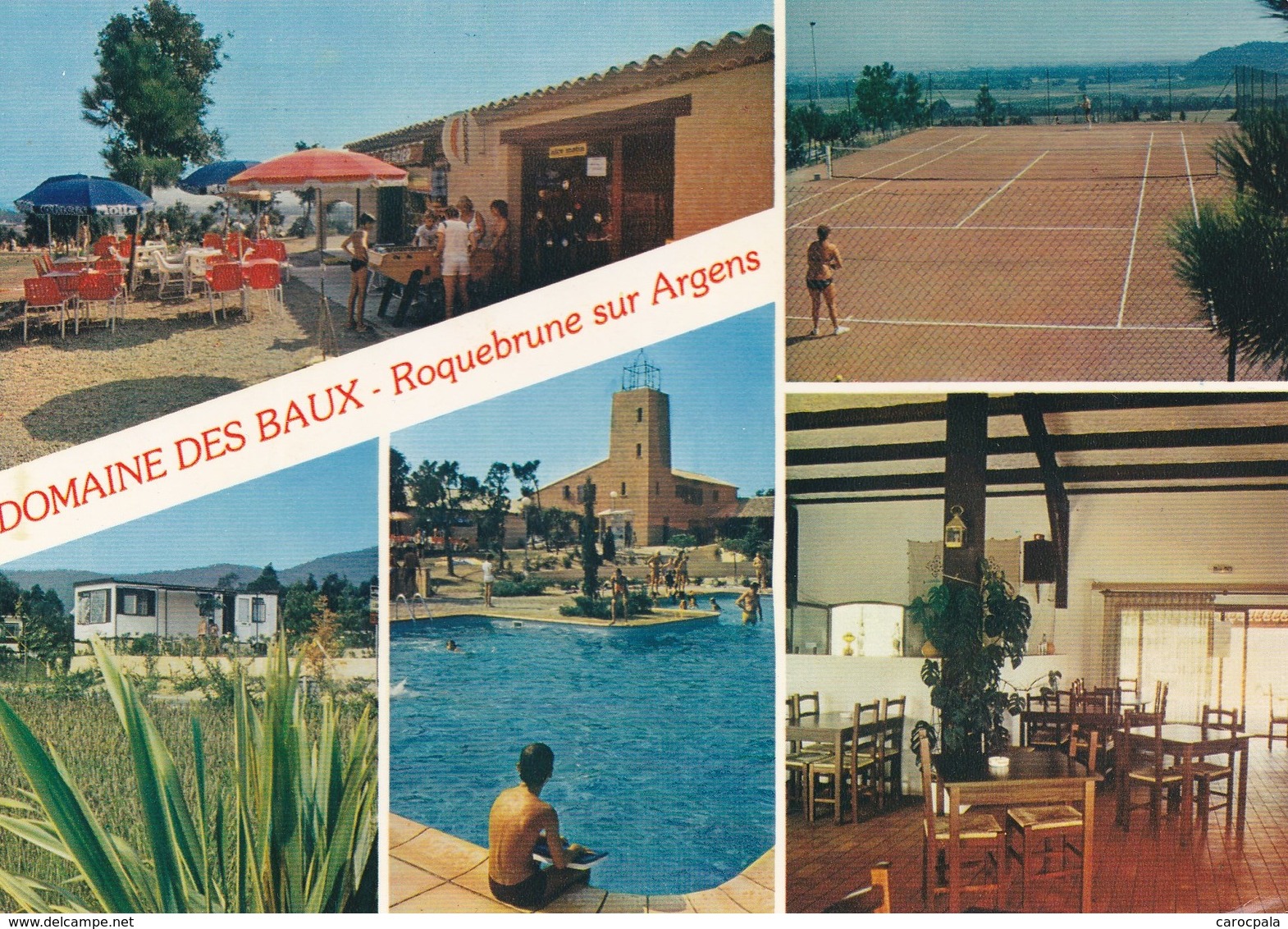 carte ROQUEBRUNE SUR ARGENS /LE DOMAINE DES BAUX / MULTIVUES (tennis , camping)