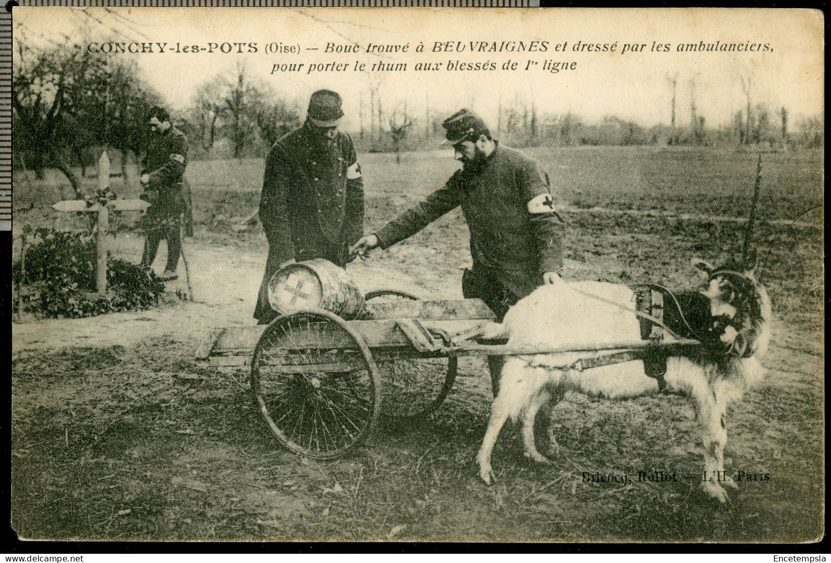 Cartes Postales - Militaria - Conchy les Pots - Bouc trouvé à Beuvraignes (CP28206)