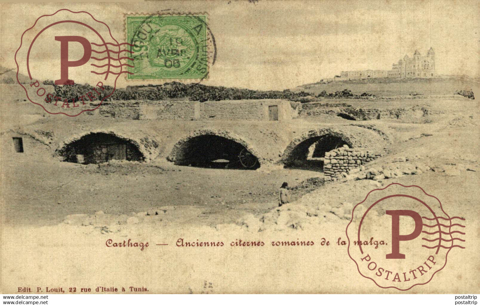 Carthage Ancienner citernes romaines de la malga  Túnez // Tunisie