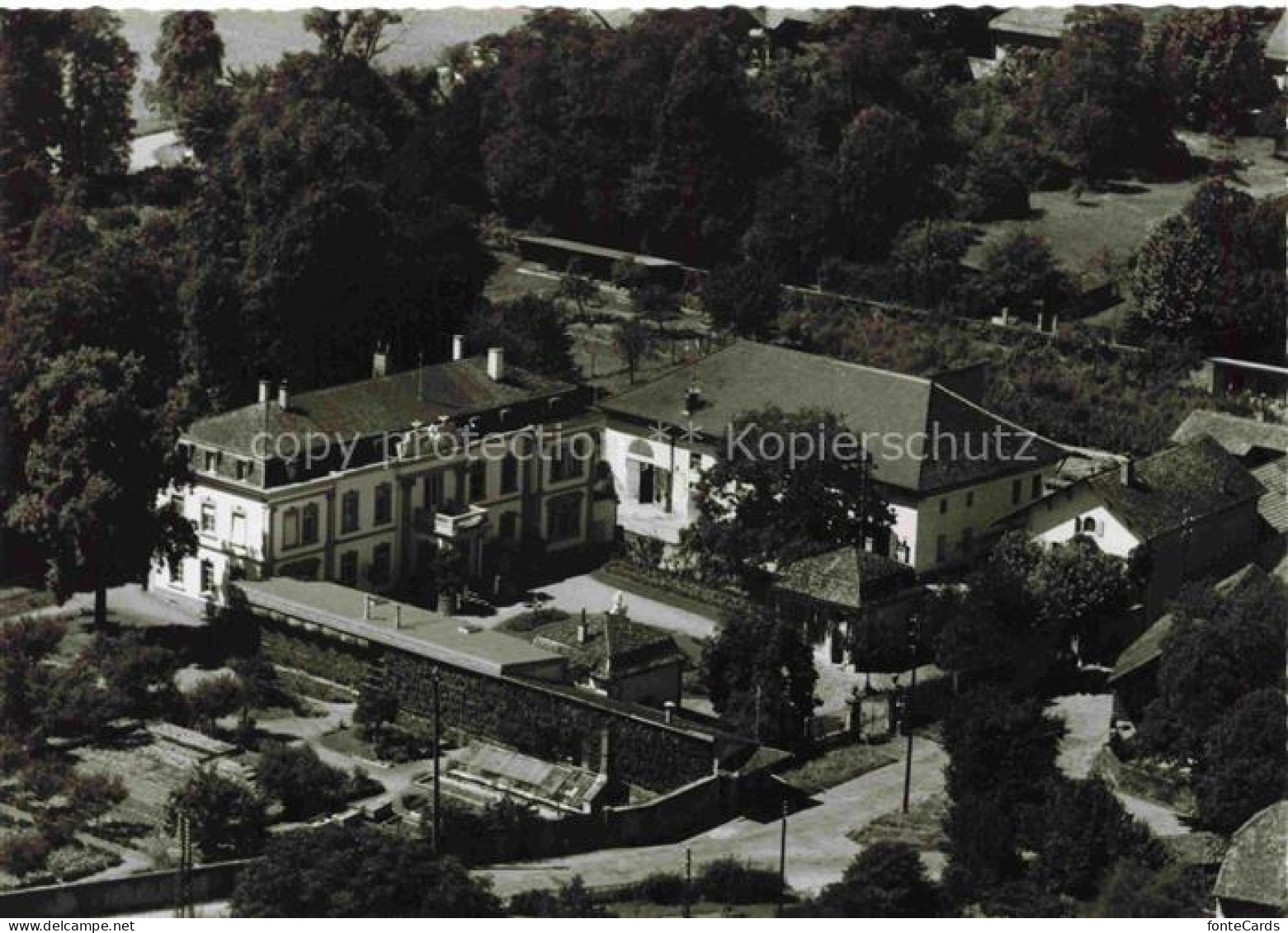 Cartigny Geneve GE Le Chateau de l'Amitie Cartigny Vue aerienne
