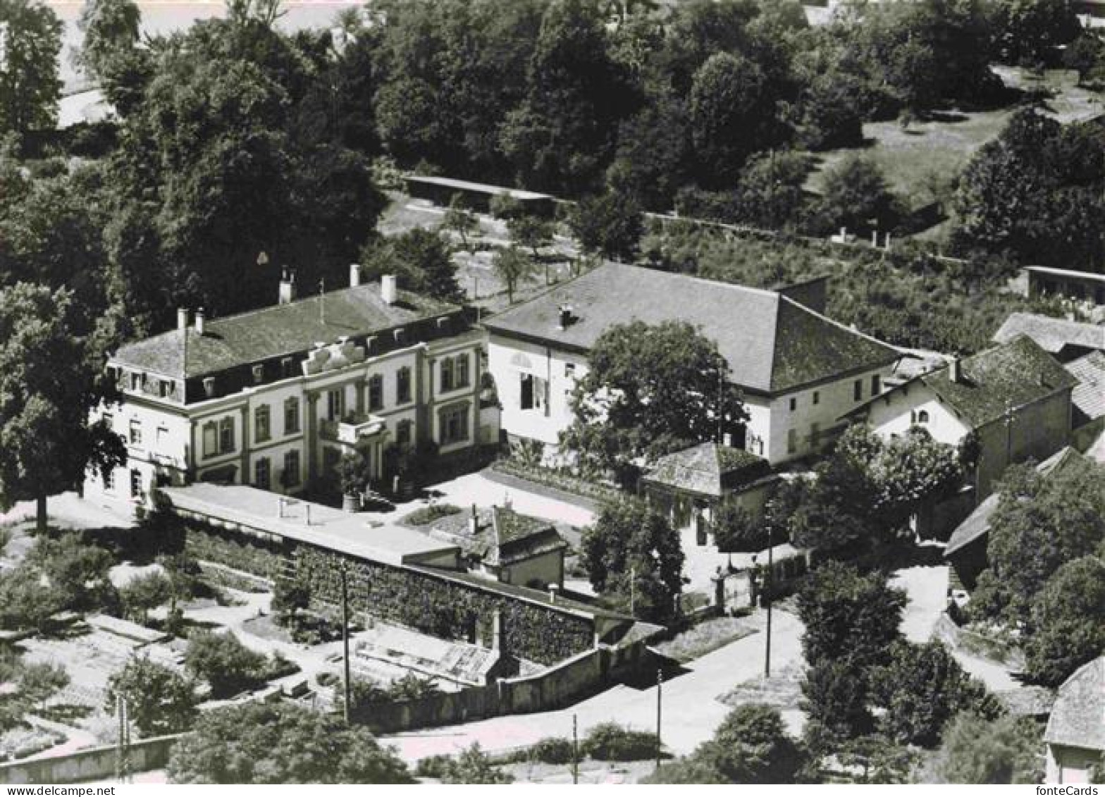 Cartigny Geneve GE Vue aérienne du Château de l'Amitié