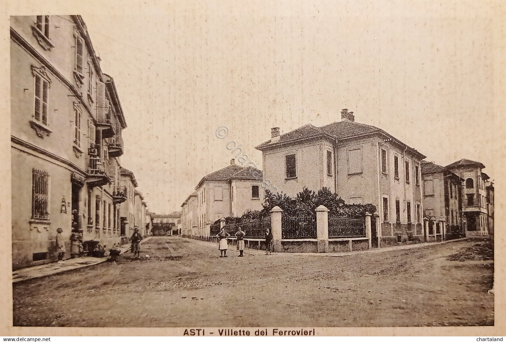 Cartolina - Asti - Villette dei Ferrovieri - 1930 ca