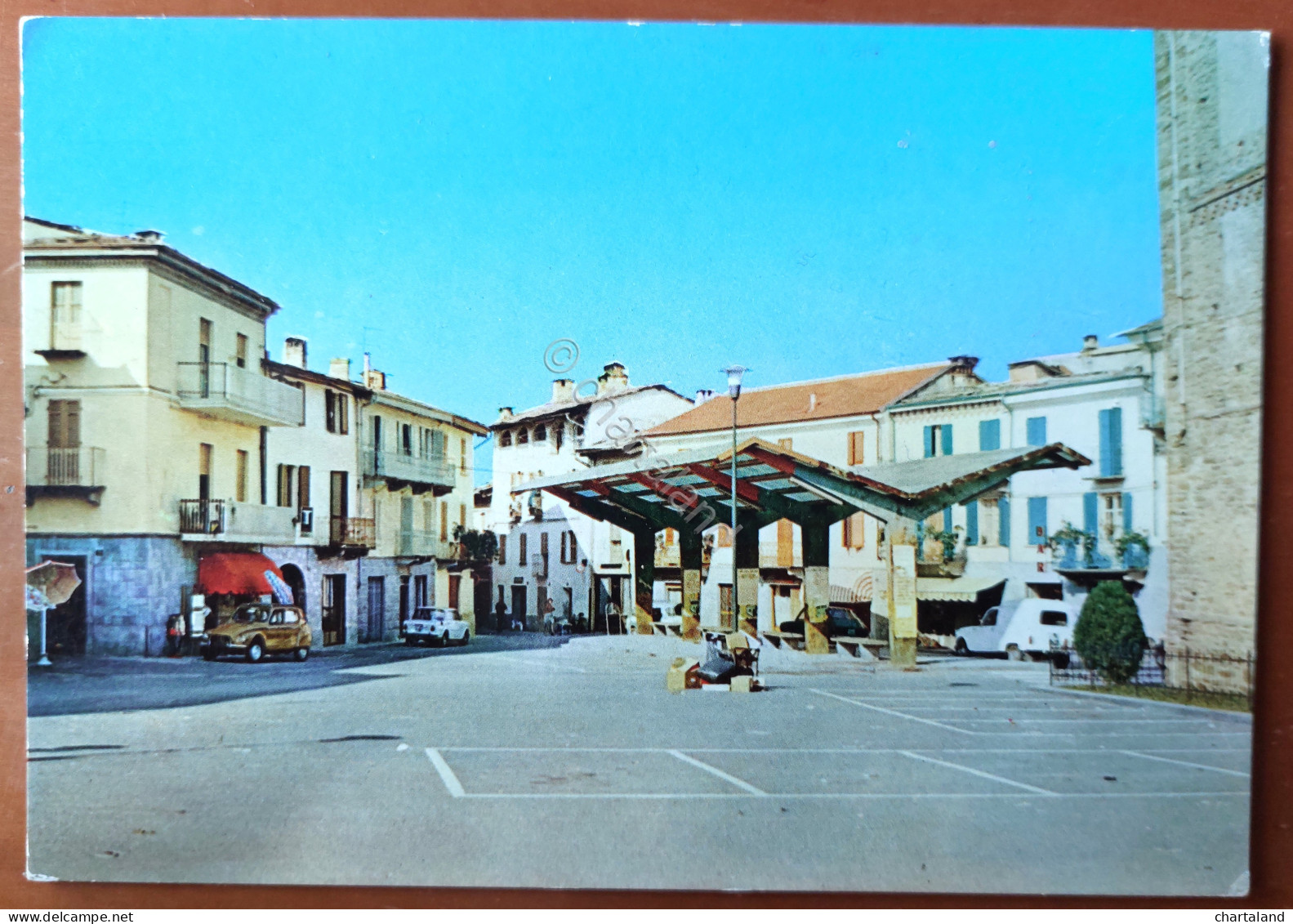 Cartolina Bagnolo Piemonte (Piemonte) (CN) - Piazza S. Pietro - 1970 ca.