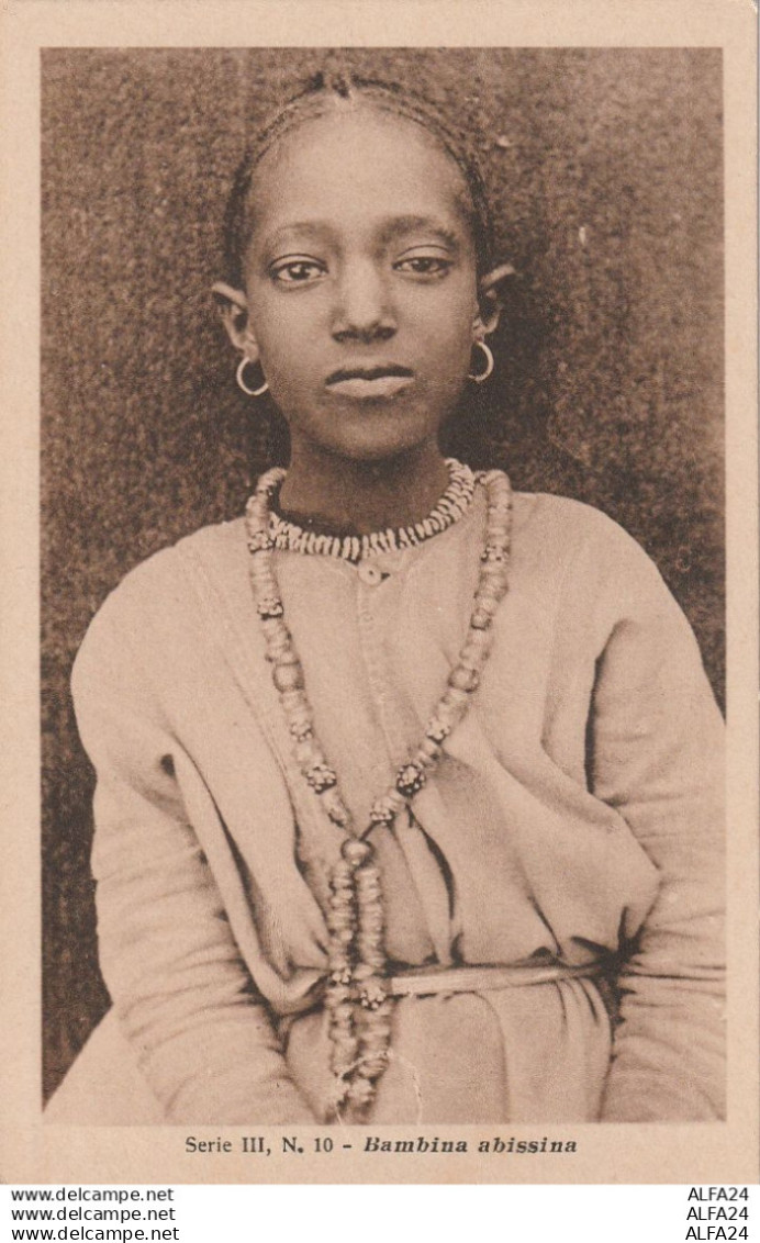 CARTOLINA BAMBINA ABISSINA ETIOPIA (RY7100