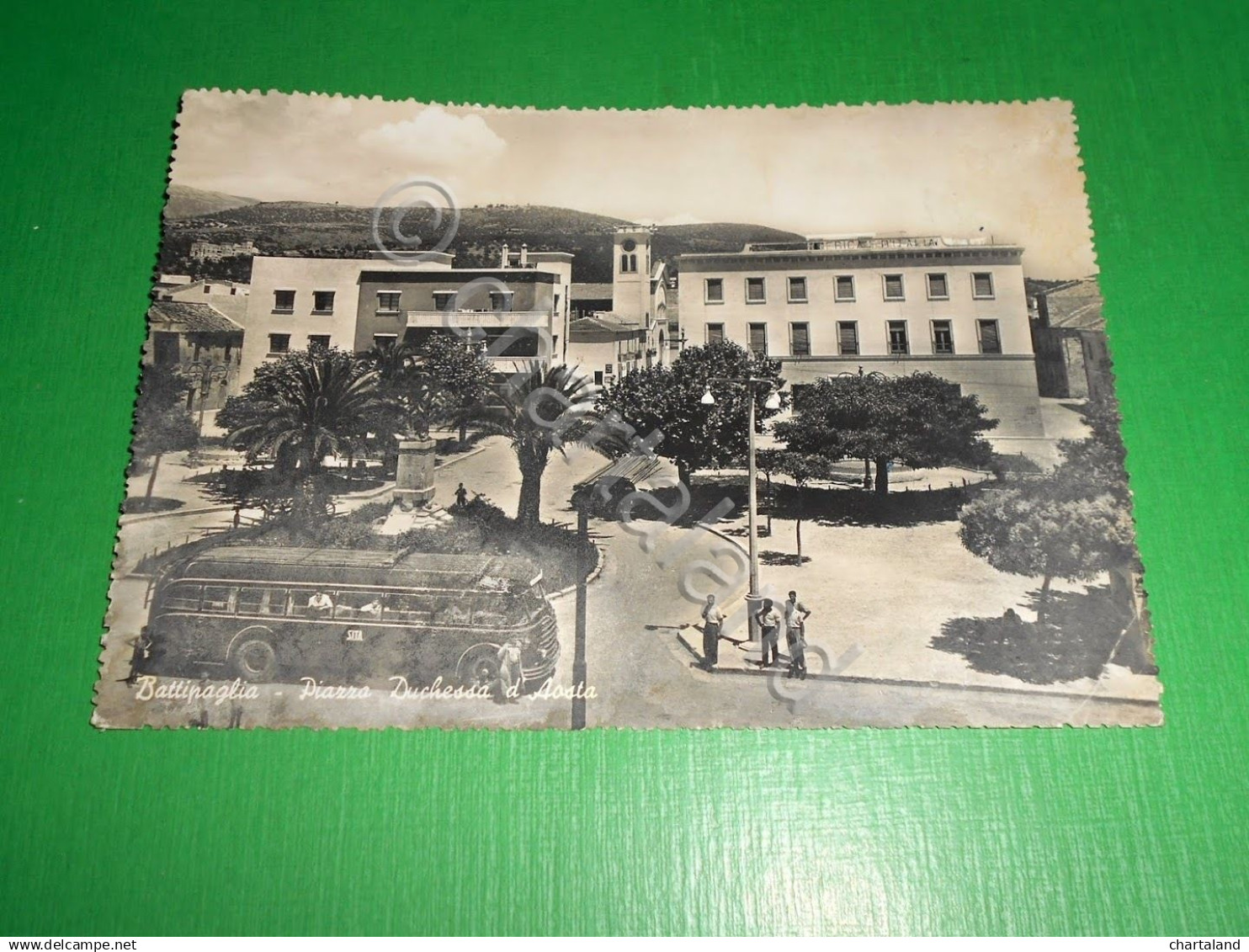 Cartolina Battipaglia - Piazza Duchessa d' Aosta 1954