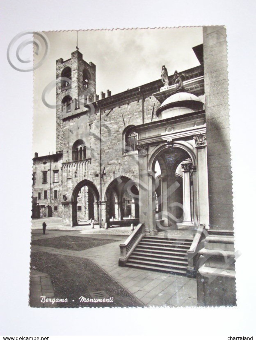Cartolina Bergamo - Monumenti 1957