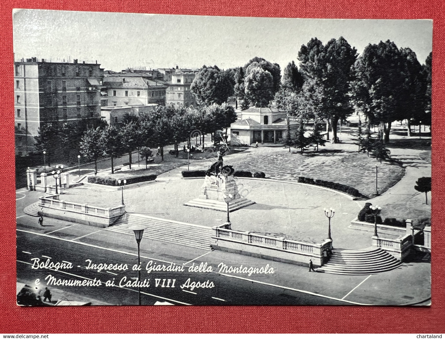 Cartolina - Bologna - Ingresso ai Giardini della Montagnola - 1967