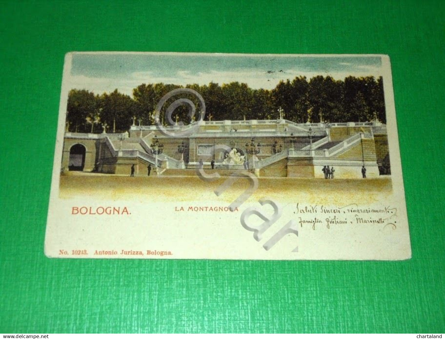Cartolina Bologna - La Montagnola 1901