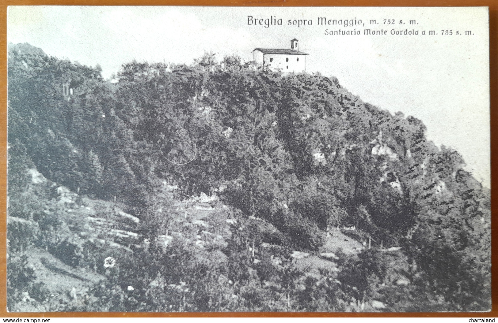 Cartolina Breglia sopra Menaggio - Santuario Monte Gordola - 1928