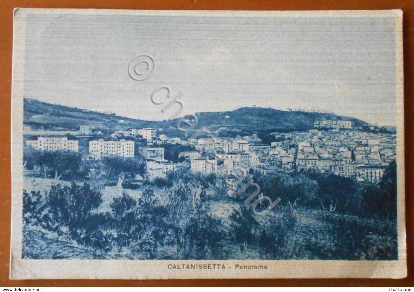 Cartolina Caltanissetta - Panorama - 1942