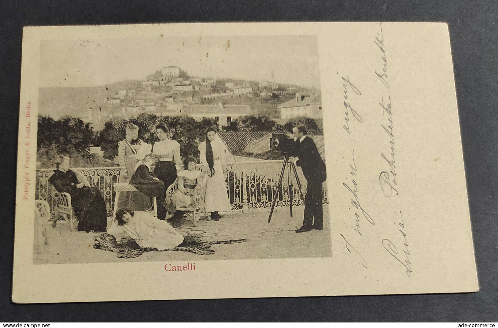 Cartolina Canelli - Viaggiata nel 1901 - Persone - Fotografo