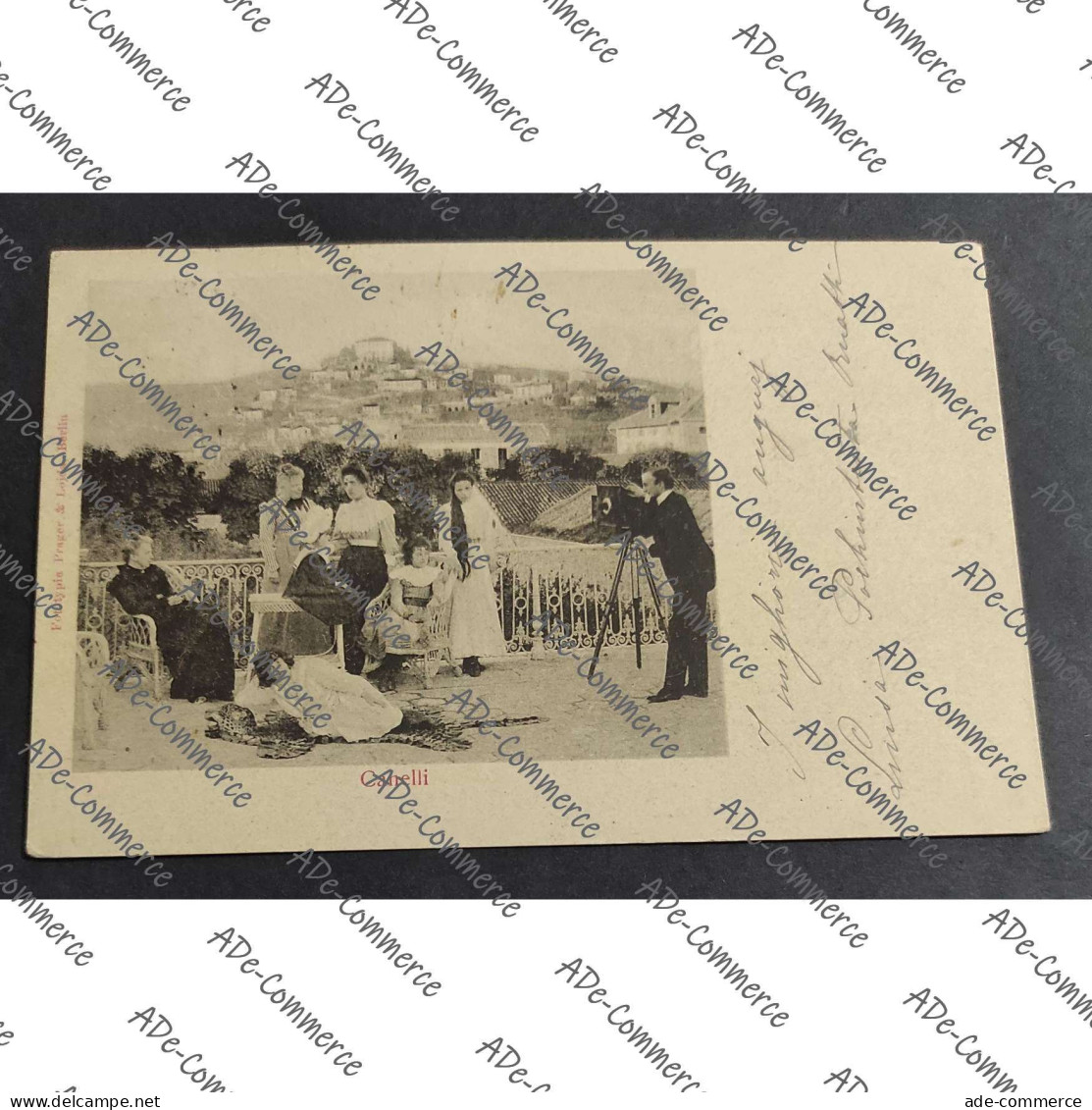 Cartolina Canelli - Viaggiata nel 1901 - Persone - Fotografo