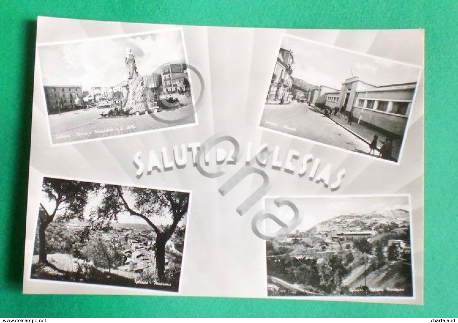 Cartolina Carbonia Iglesias - Saluti da Iglesias