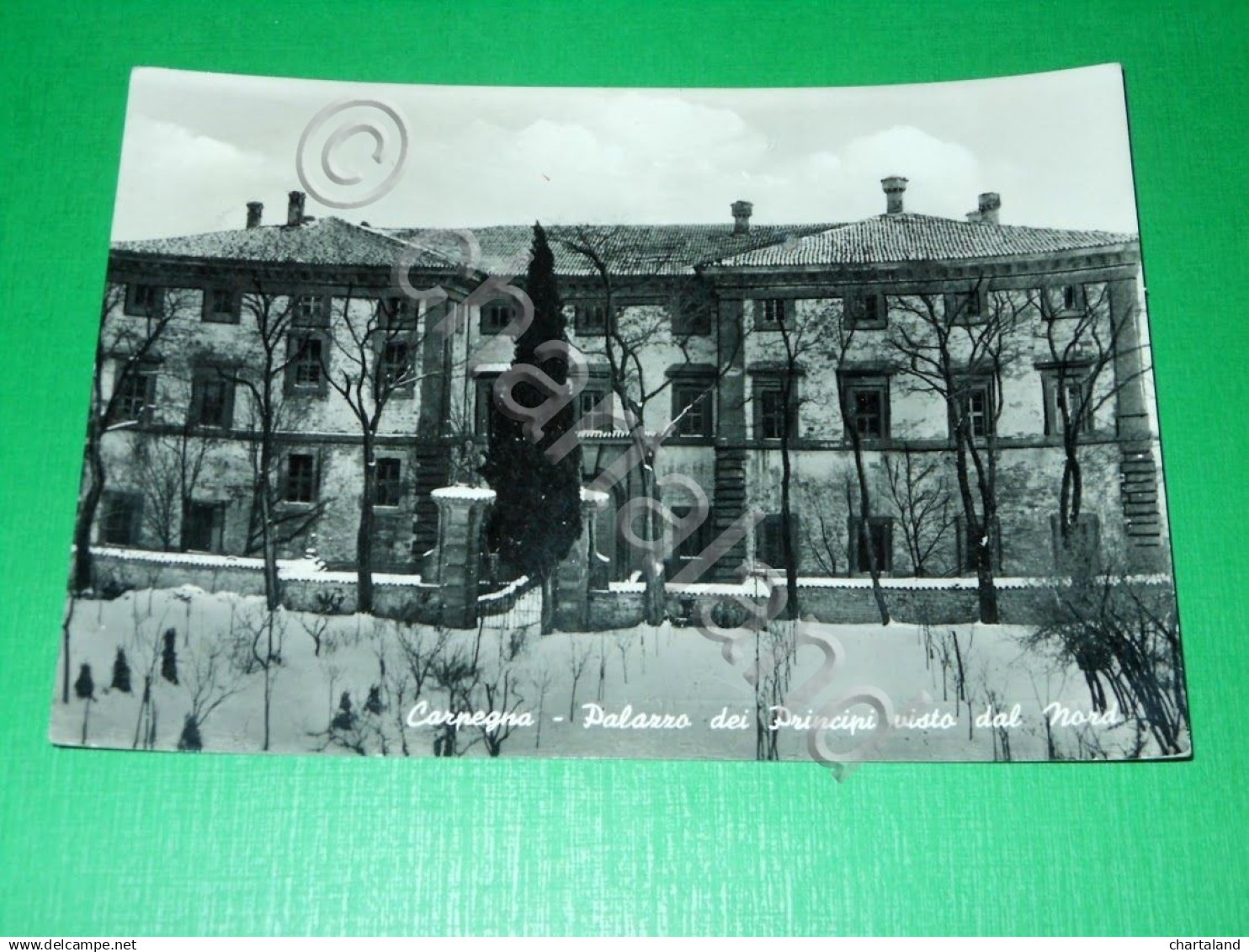 Cartolina Carpegna - Palazzo dei Principi visto dal Nord 1956