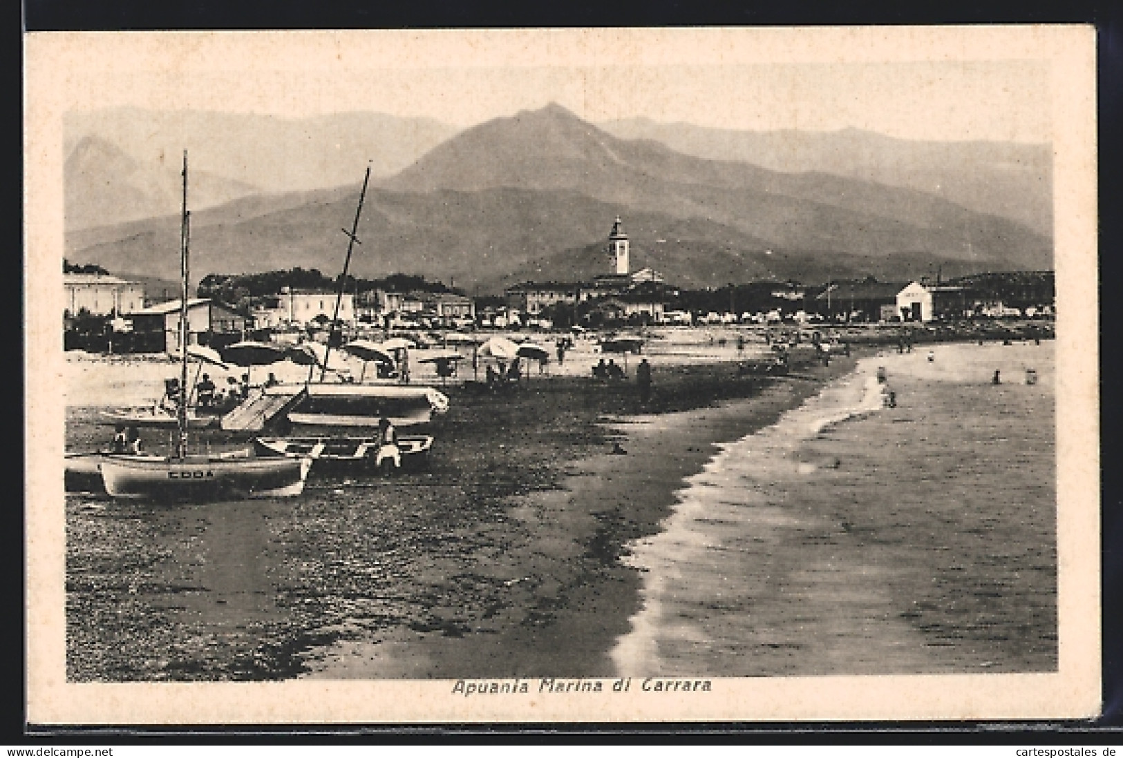 Cartolina Carrara, Marina di Carrara, Apuania