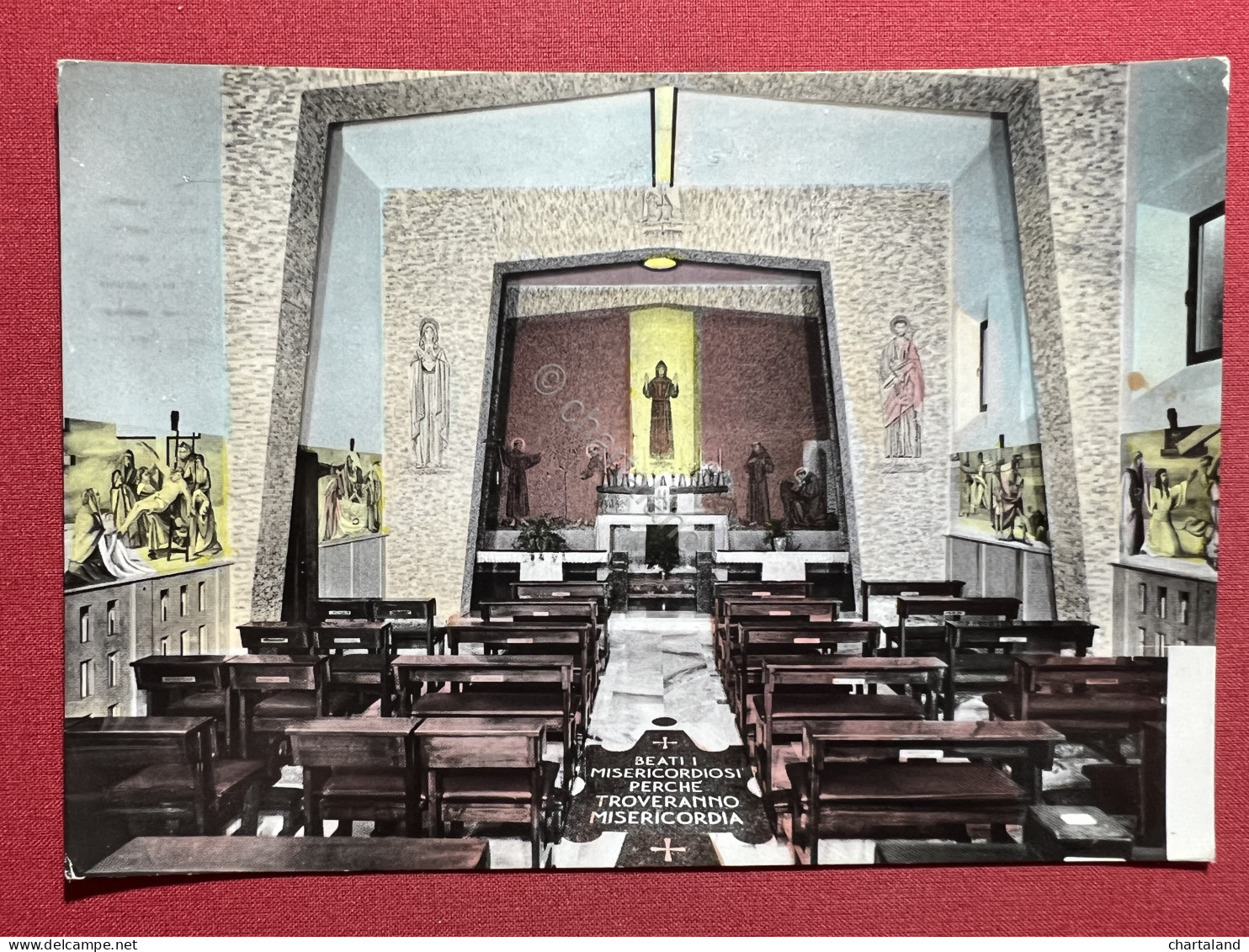 Cartolina - Casa S. Francesco per Uomini Anziani - Bellano ( Lecco ) - 1968