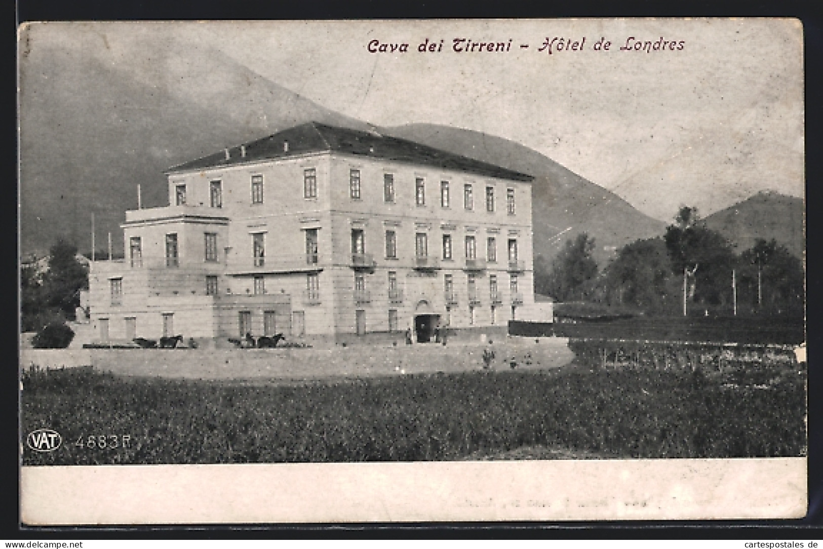 Cartolina Cava dei Tirreni, Hotel de Londres