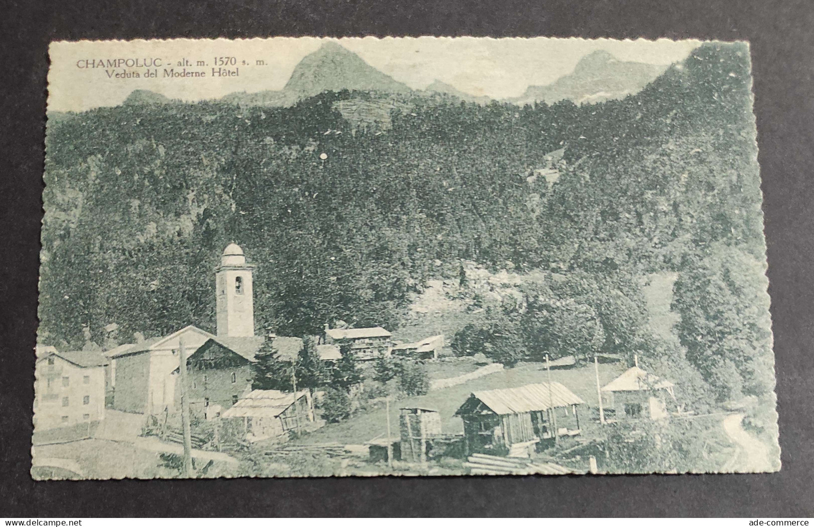 Cartolina Champoluc - Veduta del Moderne Hotel